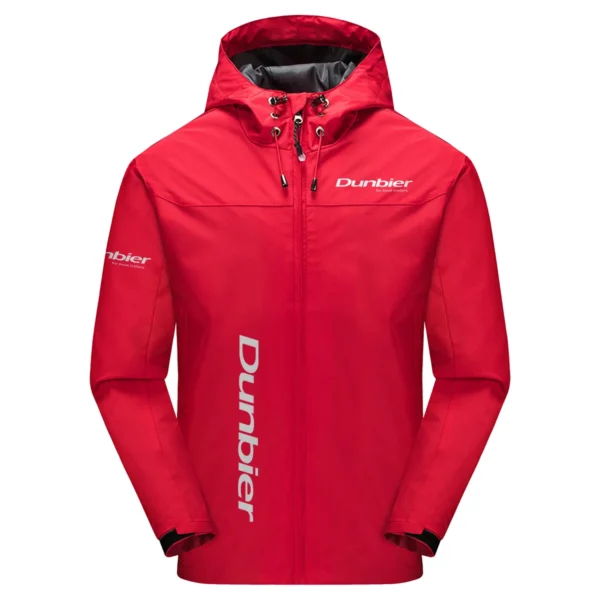 Dunbier Trailers Exclusive Logo Windbreaker Jacket QTFS190525A3DT - Red