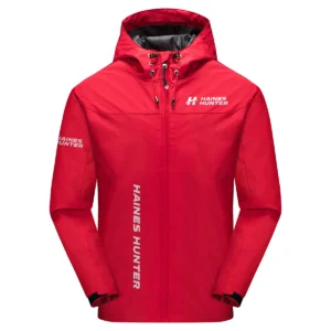 Haines Hunter Exclusive Logo Windbreaker Jacket QTFS190525A3HHT - Red