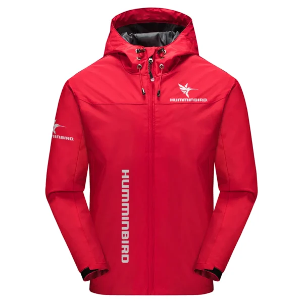Humminbird Exclusive Logo Windbreaker Jacket QTFS190525A3HUM - Red