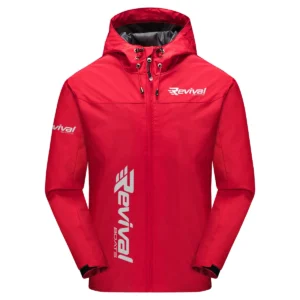 Revival Boats Exclusive Logo Windbreaker Jacket QTFS190525A3RVB - Red