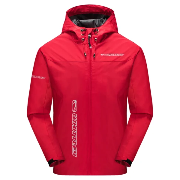 whittley boats Exclusive Logo Windbreaker Jacket QTFS190525A3WHB - Red