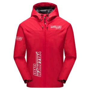 Yellowfin Plate Exclusive Logo Windbreaker Jacket QTFS190525A3YPB - Red