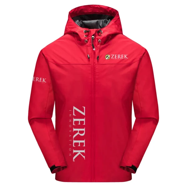 Zerek Innovation Exclusive Logo Windbreaker Jacket QTFS190525A3ZI - Red