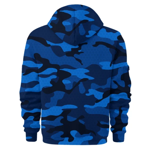 X-Trail Exclusive Logo Fashion Hoodie Half Zip BLC11625A1XTL - Blue - Image 2