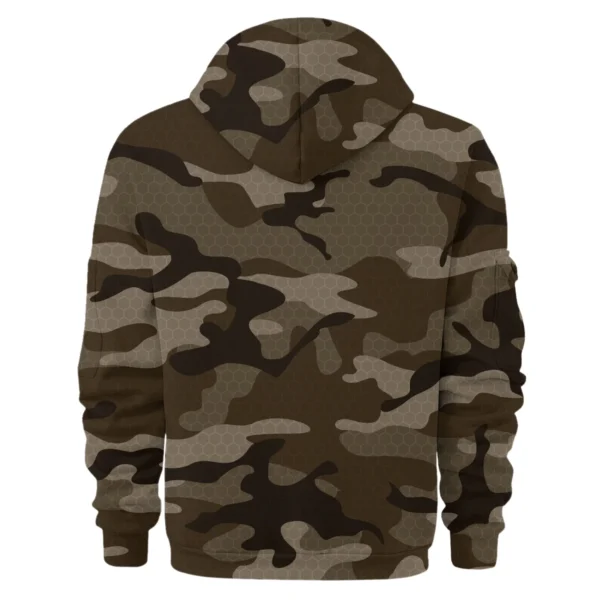 X-Trail Exclusive Logo Fashion Hoodie Half Zip BLC11625A1XTL - Brown - Image 2