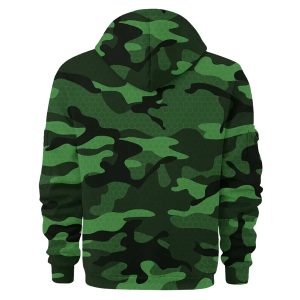 X-Trail Exclusive Logo Fashion Hoodie Half Zip BLC11625A1XTL - Green - Image 2