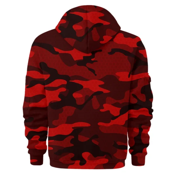 X-Trail Exclusive Logo Fashion Hoodie Half Zip BLC11625A1XTL - Red - Image 2