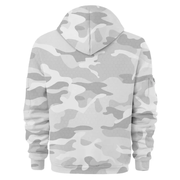 X-Trail Exclusive Logo Fashion Hoodie Half Zip BLC11625A1XTL - White - Image 2