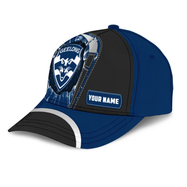 Geelong Cats Australian Football League Exclusive Logo Caps All Over Prints HOAFL220525CAP01GEEL - Image 2