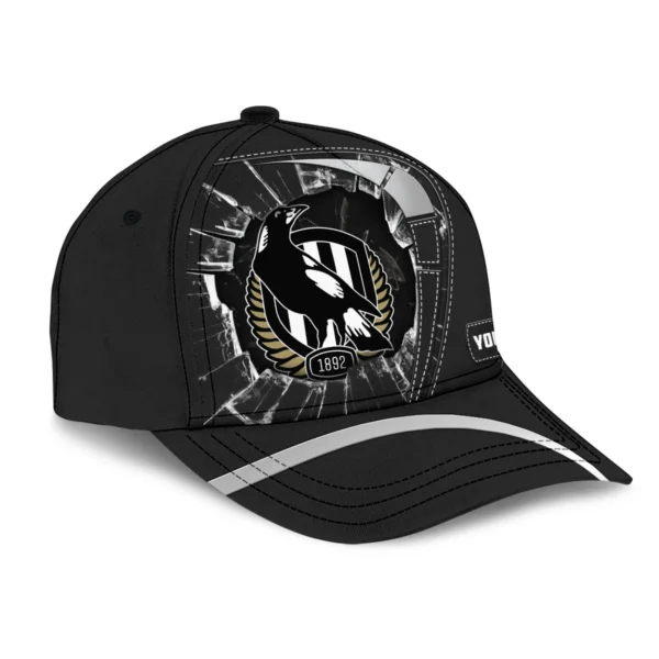 Collingwood Magpies Australian Football League Exclusive Logo Caps All Over Prints HOAFL220525CAP01COLL - Image 3