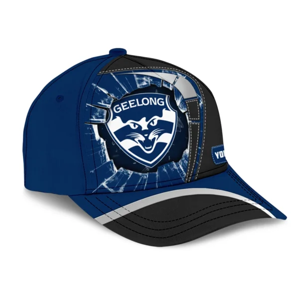 Geelong Cats Australian Football League Exclusive Logo Caps All Over Prints HOAFL220525CAP01GEEL - Image 3