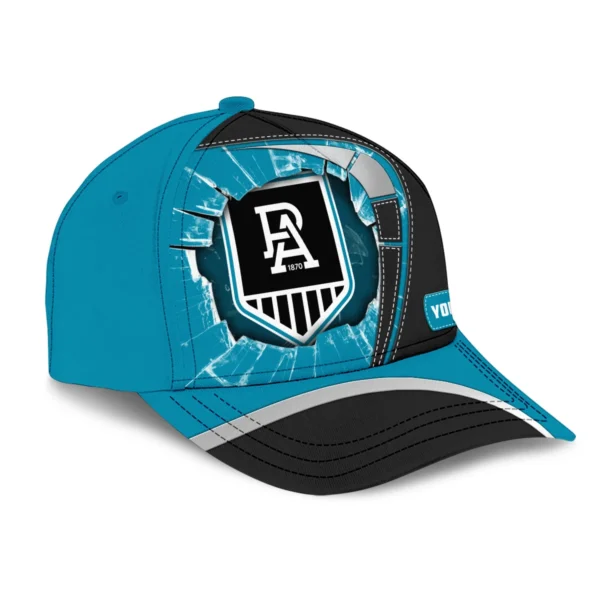 Port Adelaide Power Australian Football League Exclusive Logo Caps All Over Prints HOAFL220525CAP01PORT - Image 3