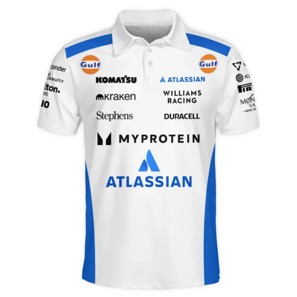 2025 Williams F1 Race Suit Polo Shirt BLVA100725A03WILPL - Image 2