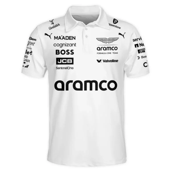 2025 Aston Martin F1 Team Suit Polo Shirt BLVA120725A06AMPL - Image 2