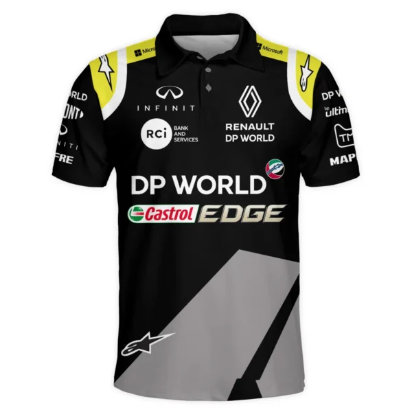 2018 Daniel Ricciardo Renault DP World Race Suit Polo Shirt BLVA180725A01PL - Image 2