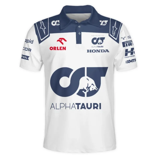 2023 Daniel Ricciardo Scuderia AlphaTauri Race Suit Polo Shirt BLVA180725A05PL - Image 2