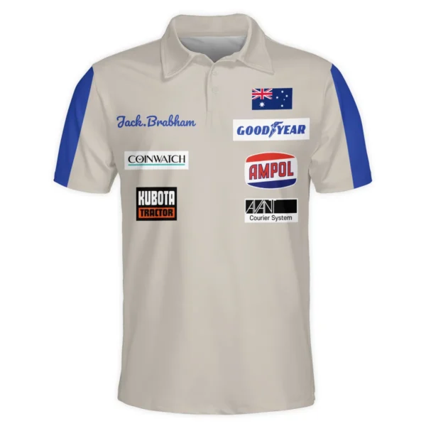 1970 Jack Brabham Race Suit Polo Shirt BLVAJB070725A01PL - Image 2