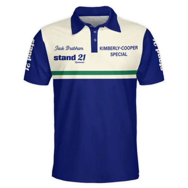 1990s Sir Jack Brabham Race IndyCar Suit Polo Shirt BLVAJB070725A02PL - Image 2