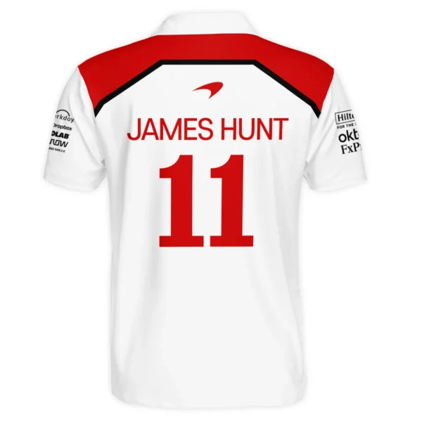 2025 James Hunt McLaren F1 Polo Shirt For Fans BL2725A1PL - Image 3