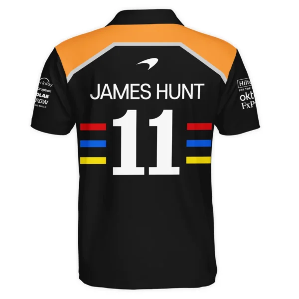 2025 James Hunt McLaren F1 Polo Shirt For Fans BL2725A2PL - Image 3
