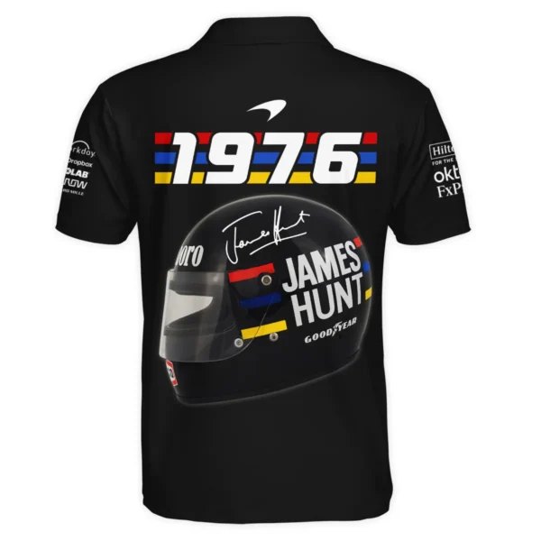 2025 James Hunt McLaren F1 Polo Shirt For Fans BL2725A3PL - Image 3