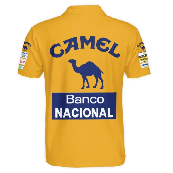 1987 Ayrton Senna Camel Honda Formula 1 Racing Team Polo Shirt BL3725A5PL - Image 3