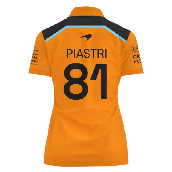 Oscar Piastri McLaren F1 Exclusive Unisex Polo Shirt BLF120625A3PL - Image 3