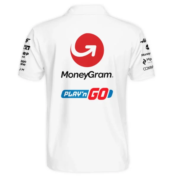 2025 Haas F1 Race Suit Polo Shirt BLVA150725HAAS04PL - Image 3