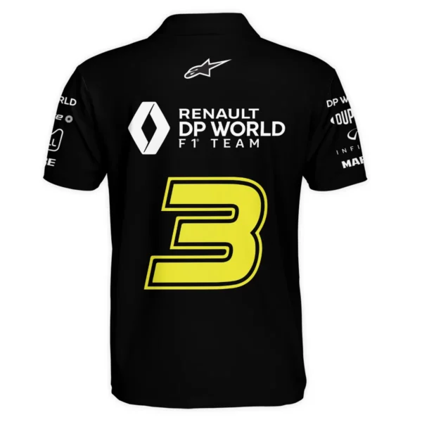 2018 Daniel Ricciardo Renault DP World Race Suit Polo Shirt BLVA180725A01PL - Image 3