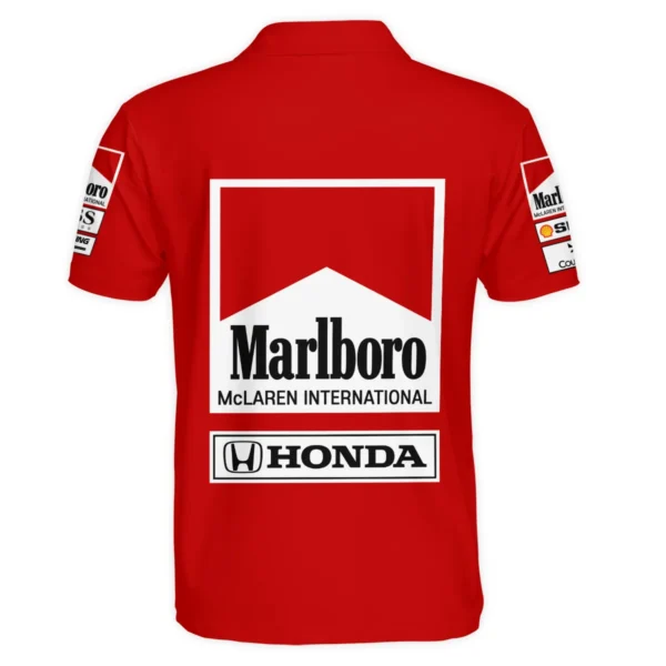 1989 Alain Prost Racing Costume Ferrari F1 Team Polo Shirt BLVAAP070725A01PL - Image 3