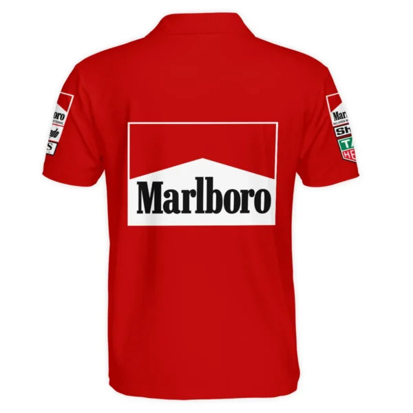 1985 Alain Prost Racing Suit McLaren F1 Team Polo Shirt BLVAAP070725A04PL - Image 3