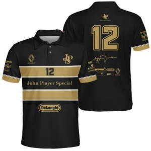 1985 Ayrton Senna John Player Special - Lotus Renault Polo Shirt BL3725A1PL