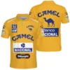 1987 Ayrton Senna Camel Honda Formula 1 Racing Team Polo Shirt BL3725A5PL
