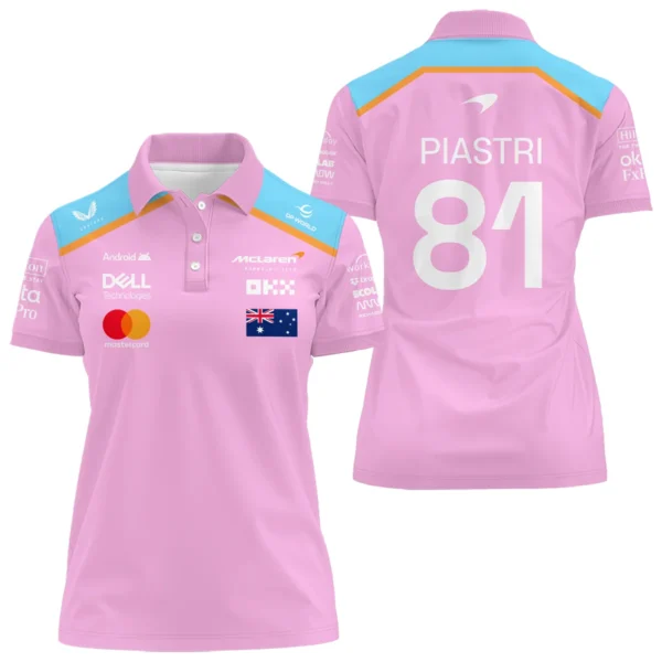 Oscar Piastri McLaren F1 Exclusive Unisex Polo Shirt BLF120625A1PL