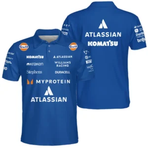 2025 Williams F1 Race Suit Polo Shirt BLVA100725A04WILPL
