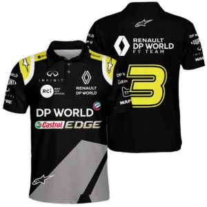 2018 Daniel Ricciardo Renault DP World Race Suit Polo Shirt BLVA180725A01PL
