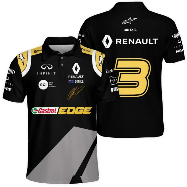 2020 Daniel Ricciardo Renault Alpinestars Race Suit Polo Shirt BLVA180725A04PL