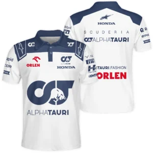 2023 Daniel Ricciardo Scuderia AlphaTauri Race Suit Polo Shirt BLVA180725A05PL