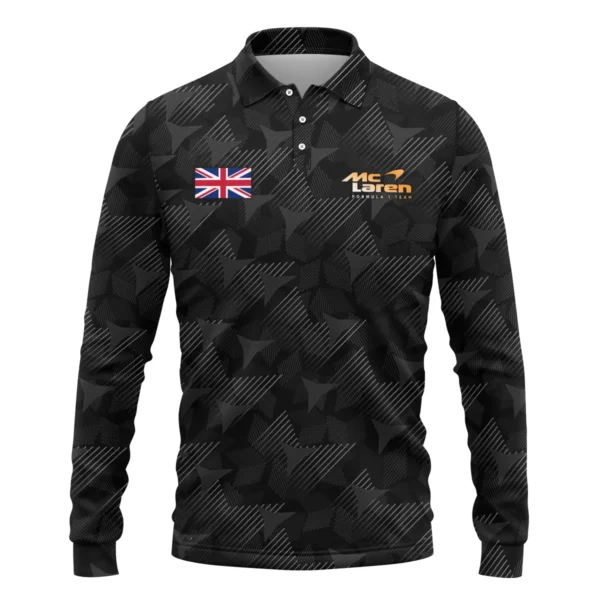 Lando Norris McLaren F1 Limited Edition Long Polo Shirt BLNR13725A2LPL - Image 2