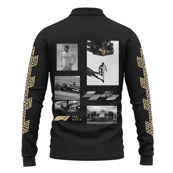 F1 The Movie Photo Collage Exclusive Long Polo Shirt BLF116625A6LPL - Image 3
