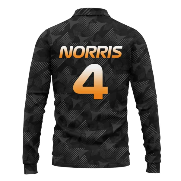 Lando Norris McLaren F1 Limited Edition Long Polo Shirt BLNR13725A2LPL - Image 3