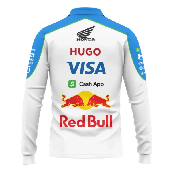 2025 Racing Bulls F1 Race Suit Long Polo Shirt BLVA110725A03RCBLPL - Image 3