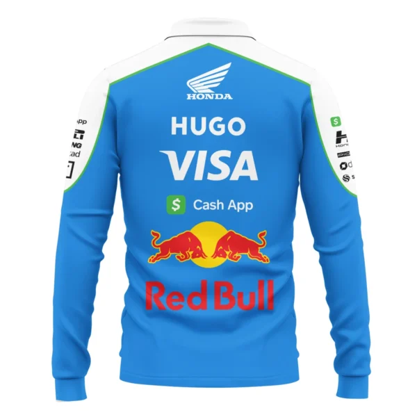 2025 Racing Bulls F1 Race Suit Long Polo Shirt BLVA110725A04RCBLPL - Image 3