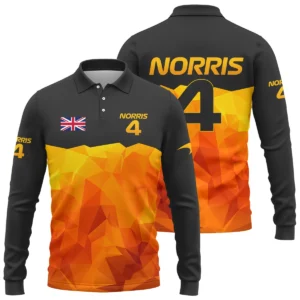 Lando Norris McLaren F1 Limited Edition Long Polo Shirt BLNR13725A1LPL