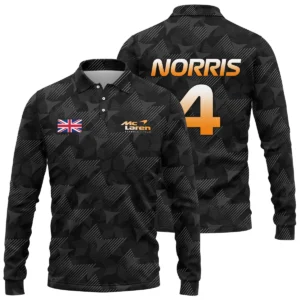 Lando Norris McLaren F1 Limited Edition Long Polo Shirt BLNR13725A2LPL