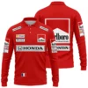 1989 Alain Prost Racing Costume Ferrari F1 Team Long Polo Shirt BLVAAP070725A01LPL