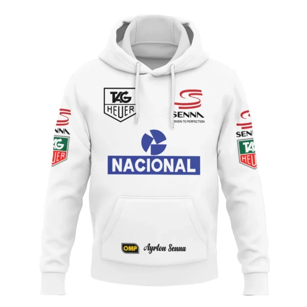 1985 Ayrton Senna John Player Special Lotus F1 Racing Team Hoodie BL3725A3HD - Image 2