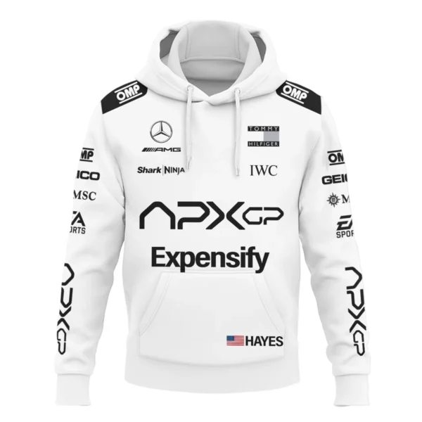 2025 F1 The Movie White Version For Racing Fan Exclusive Hoodie BLF116625A1HD - Image 2