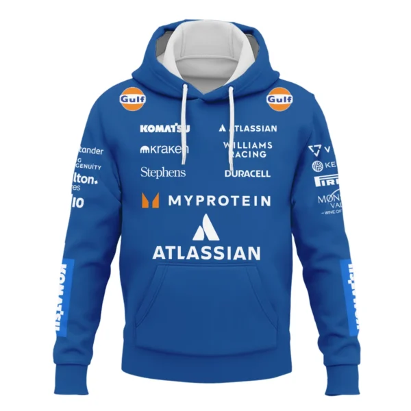2025 Williams F1 Race Suit Hoodie BLVA100725A04WILHD - Image 2