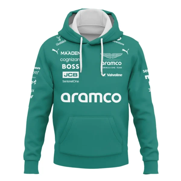 2025 Aston Martin F1 Race Suit Hoodie BLVA120725A04AMHD - Image 2